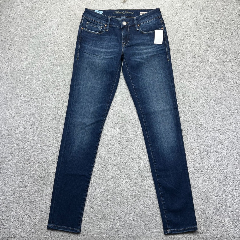 Mavi Jeans Womens 28/32 Blue Dark Wash Denim Serena‎ Low Rise Super Skinny NWT